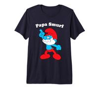 The Smurfs Papa Smurf Strike a Pose Dad T-Shirt Haut de Gamme