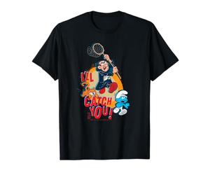 The Smurfs Schtroumpfs Gargamel Azrael I'll Catch You! T-Shirt