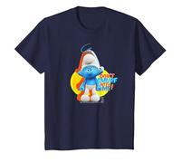 The Smurfs Schtroumpfs Grouchy Don't Smurf with Me! T-Shirt, Enfant, Bleu Marine, 3 Ans