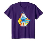 The Smurfs Schtroumpfs Grouchy Don't Smurf with Me! T-Shirt, Enfant, Violet, 2 Ans