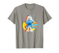 The Smurfs Schtroumpfs Grouchy Don't Smurf with Me! T-Shirt, Homme, Ardoise, XXL