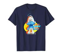 The Smurfs Schtroumpfs Grouchy Don't Smurf with Me! T-Shirt, Homme, Bleu Marine, XXL