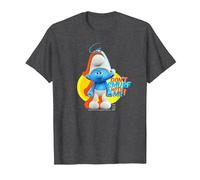 The Smurfs Schtroumpfs Grouchy Don't Smurf with Me! T-Shirt, Homme, Chiné Foncé, XXL