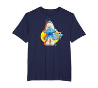 The Smurfs Schtroumpfs Grouchy Don't Smurf with Me! T-Shirt, Homme Grandes Tailles, Bleu Marine, 3X Tall