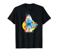 The Smurfs Schtroumpfs Grouchy Don't Smurf with Me! T-Shirt, Homme, Noir, 5XL