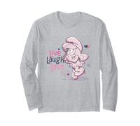 The Smurfs Smurfette Live Laugh Love Manche Longue