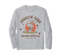 The Smurfs Smurfin' Good Western Supply Co Cartoon Manche Longue