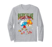 The Smurfs Smurf's Village Golf Club Retro Cartoon Manche Longue