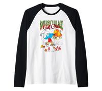 The Smurfs Smurf's Village Golf Club Retro Cartoon Manche Raglan