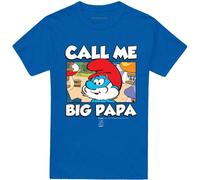 The Smurfs - T-shirt "Call Me Big" pour homme/femme unie TV20903 (XL) (Bleu roi)
