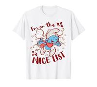 The Smurfs Vintage Christmas on The Nice List T-Shirt