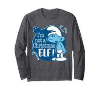 The Smurfs Vintage Grouchy Not A Christmas Elf Manche Longue