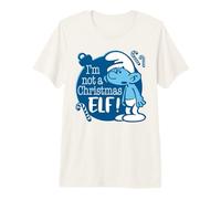 The Smurfs Vintage Grouchy Not A Christmas Elf T-Shirt Haut de Gamme