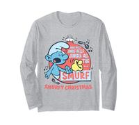 The Smurfs Vintage Jingle Bells Smurfy Christmas Manche Longue