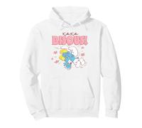 The Smurfs XOXO Bisous Butterflies and Kisses Cute Cartoon Sweat à Capuche