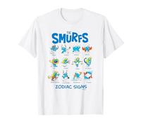 The Smurfs Zodiac Signs Cute Retro Cartoon T-Shirt