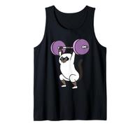 The snatch weightlifting Siamese cat Débardeur