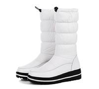 The Snow in the Winter Boots and a White Cashmere Thickened Short Boots Shoes Wh