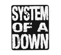 The SOAD Down Music Rock Band System Tapis de Souris - Grand Tapis Gamer Antidérapant avec Bords Cousus - Base en Caoutchouc - Bureau, PC, Gaming - Accessoire Cadeau Fan de Rock 7.9 x 9.5 in