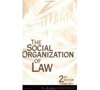 The Social Organization of Law by M.P. Baumgartner Paperback Book
