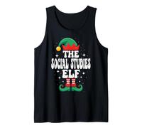 The Social Studies Elf Funny Christmas Matching Family Débardeur