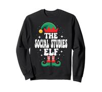 The Social Studies Elf Funny Christmas Matching Family Sweatshirt