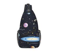 The Solar Family C'est un sac à bandoulière décontracté pour homme avec une grande capacité de stockage et une poche plaquée de chaque côté., noir, taille unique