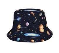 The Solar Family Chapeau cloche pare-soleil unisexe pour adulte, anti-rétrécissement, léger, respirant, pliable, facile à ranger, noir, taille unique