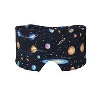 The Solar Family Masque de sommeil pour les yeux et les oreilles - Bloque la lumière, réglable, idéal pour les voyages, la méditation et le yoga