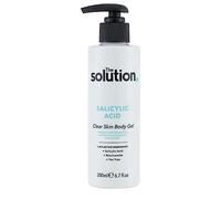 The Solution Acide salicylique, gel pour le corps transparent, cible les éruptions cutanées, 200 ml