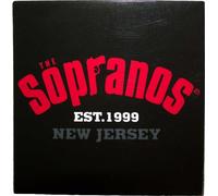 The Sopranos - Aimant pour réfrigérateur, logo Collegel RO8059 (taille unique) (Noir/Rose)