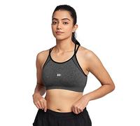 The Souled Store TSS Active Fighter Anthra Solid Training Soutien-gorge de sport en polyester pour femme, gris, M