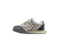 The Souled Store Velocity 2.0 : Baskets basses Orbit pour homme et garçon, blanc cassé et gris foncé, streetwear, tendance, tige en maille respirante, semelle intermédiaire épaisse, semelle extérieure