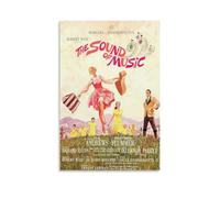 The Sound of MusicArt Peinture décorative imperméable et résistante aux taches pour salon, bureau, café, installation gratuite, facile à nettoyer, option cadeau préférée, style sans cadre, 20,3 x 30,5