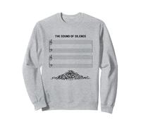 The Sound Of Silence Notes de musique classique drôle introverti Sweatshirt
