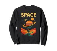 The Space Explorer : Astronaute rétro de science-fiction Sweatshirt