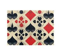 The Spades Are Arranged In A Square Pattern Puzzle en bois de 500 pièces pour adultes Puzzle difficile pour taille de jeu 38,1 x 50,1 cm