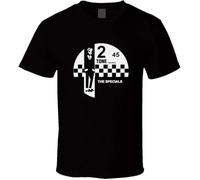 The Specials 2 Tone Records T-Shirts Rare Retro British Rock Music Labels Ska Music Shirts Black Manches Courtes(Large)