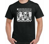 The Specials T-Shirt Mens 2Tone SKA Two Tone 2 Tone Top Scooter Unisex Adults Black Manches Courtes(3X-Large)