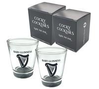 The Spice Specialist Cocky Cocktails Lot de 2 verres à shot Baby Guinness Transparent