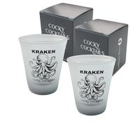 The Spice Specialist Cocky Cocktails Lot de 2 verres à shot droits au rhum Kraken