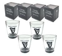 The Spice Specialist Cocky Cocktails Lot de 4 verres à shot Baby Guinness Transparent