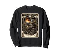 The Spicy Reader Carte de Tarot Squelette Romantasy Book Lover Sweatshirt