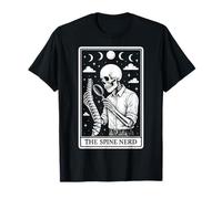 The Spine Nerd Chiropractor Carte de Tarot Squelette chiropratique T-Shirt