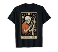 The Spine Nerd Chiropractor Carte de Tarot Squelette chiropratique T-Shirt