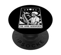 The Spine Whisperer Chiropractor Carte de Tarot chiropratique PopSockets PopGrip Adhésif