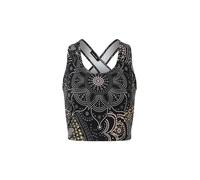 THE SPIRIT OF OM Soutien-gorge de yoga Maui pour femmes sans rembourrage noir | M