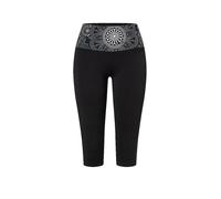 THE SPIRIT OF OM Yogatight Capri Madhya 3/4 pour femmes noir | L