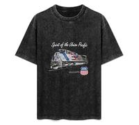 The Spirit of The Union Pacific Railroad Men's T-Shirt Unisex Black Men Tees L