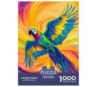 The Spiritual Meaning of Parroquets Puzzle 1000 Pièces Cadeau Unique Animaux Jeu Éduchatif Challenge Toy À De Qualité Supérieure Peinture Art Pour Adultes Et Enfants À Partir De 12 Ans 70x50cm/1000pcs
